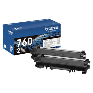 BROTHER TN-760 2PK Black Original Toner Cartridge - Cartouches Certifiées