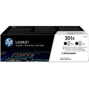 HP CF400XD (201X) 2 Pack Black Original Toner Cartridge - Cartouches Certifiées