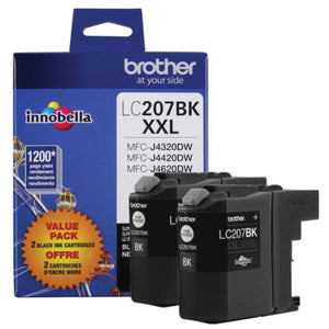 BROTHER LC2072PKS Black 2-Pack Original Inkjet Cartridge - Cartouches Certifiées