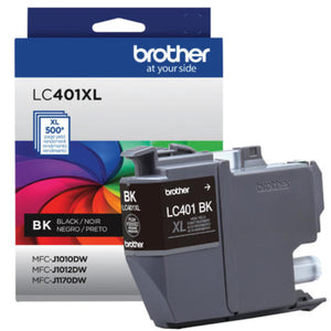 BROTHER LC401XLBK Black Original Inkjet Cartridge - Cartouches Certifiées