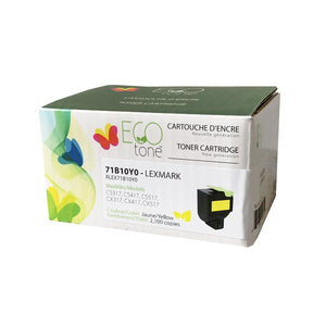 Refurbished LEXMARK 71B10Y0 (71B0040) Yellow Toner Cartridge - Cartouches Certifiées