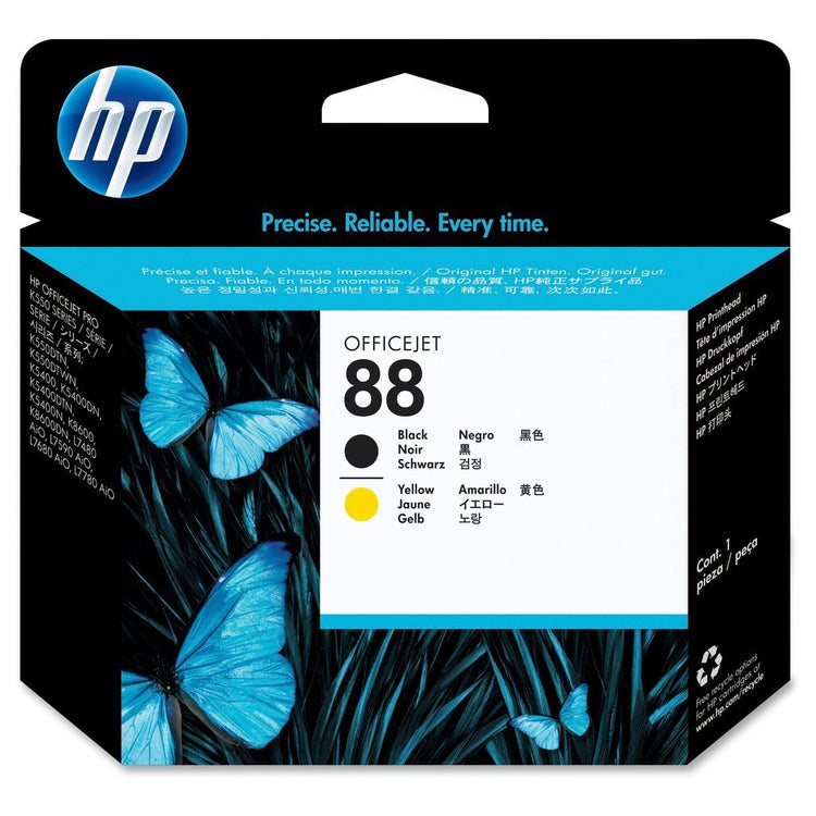 HP 88 (C9381A) Black and Yellow Original Printhead - Cartouches Certifiées
