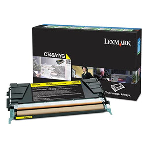 LEXMARK C746A1YG (C746A2YG) Yellow Original Toner Cartridge - Cartouches Certifiées