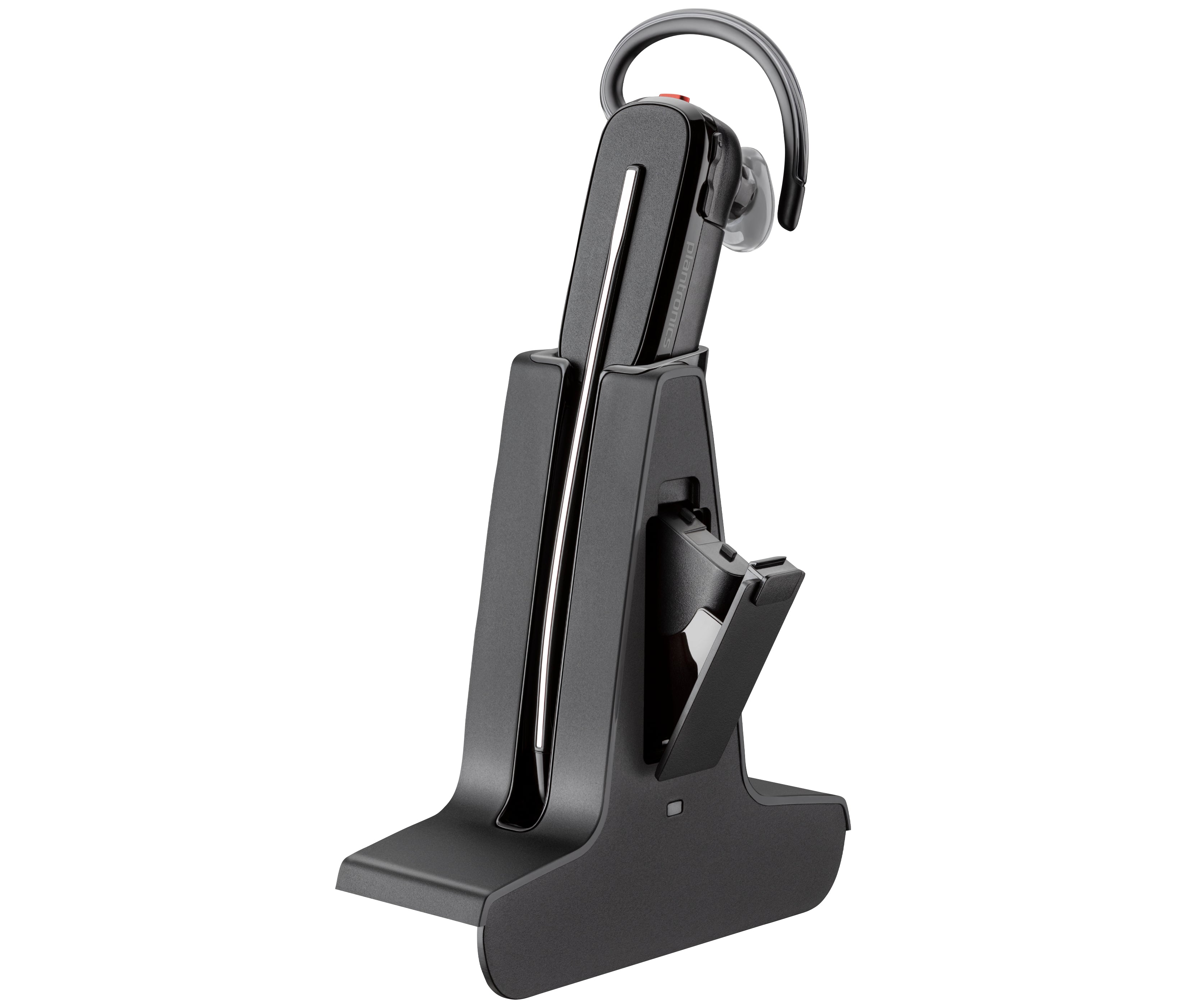 Poly Savi 8245 Microsoft Teams Certified DECT 1920-1930 MHz USB-A Headset +D400 TAA Sans fil Crochets auriculaires, Ecouteurs Bureau/Centre d'appels USB Type-A Bluetooth Noir - Image 2