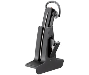 Poly Savi 8245 Microsoft Teams Certified DECT 1920-1930 MHz USB-A Headset +D400 TAA Sans fil Crochets auriculaires, Ecouteurs Bureau/Centre d'appels USB Type-A Bluetooth Noir - Image 2