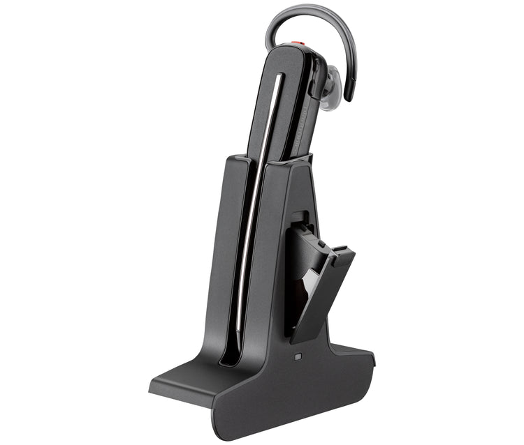Poly Savi 8245 Microsoft Teams Certified DECT 1920-1930 MHz USB-A Headset +D400 TAA Sans fil Crochets auriculaires, Ecouteurs Bureau/Centre d'appels USB Type-A Bluetooth Noir - Image 2