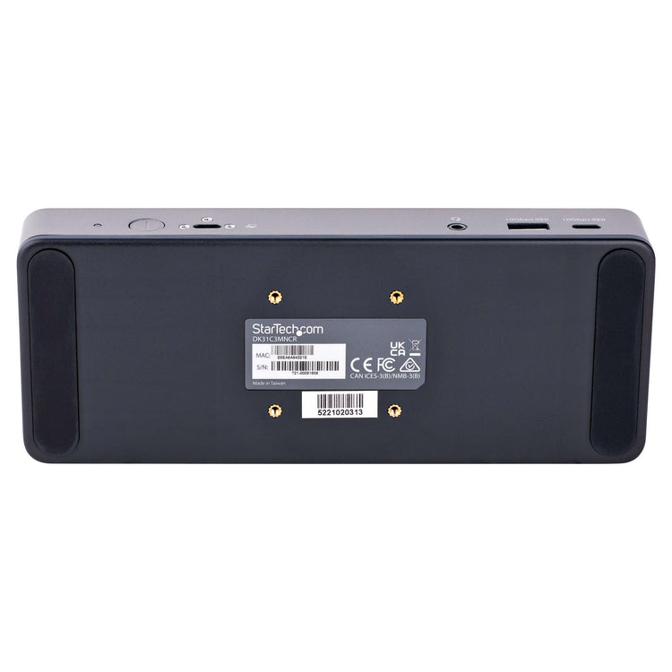StarTech.com DK31C3MNCR station d'accueil Avec fil USB 3.2 Gen 2 (3.1 Gen 2) Type-C Gris - Image 6