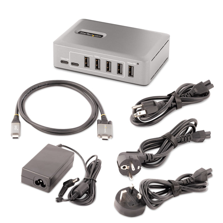 StarTech.com 10G8A2CS-USB-C-HUB hub & concentrateur USB 3.2 Gen 2 (3.1 Gen 2) Type-C 10000 Mbit/s Gris - Image 7