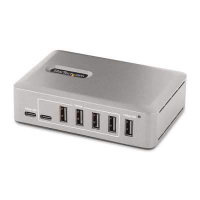 StarTech.com 10G8A2CS-USB-C-HUB hub & concentrateur USB 3.2 Gen 2 (3.1 Gen 2) Type-C 10000 Mbit/s Gris - Image 1