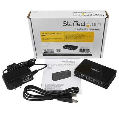 StarTech.com ST4202USB hub & concentrateur USB 2.0 Type-B 480 Mbit/s Noir - Image 4