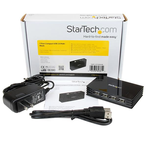 StarTech.com ST7202USB hub & concentrateur USB 2.0 480 Mbit/s Noir - Image 4