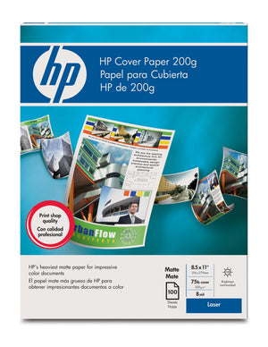 HP Cover Paper 200 gsm-100 sht/Letter/8.5 x 11 in
