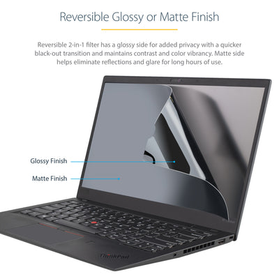 StarTech.com 14L-PRIVACY-SCREEN filtre anti-reflets pour écran et filtre de confidentialité 35,6 cm (14") Ordinateur portable Filtre de confidentialité sans bords pour ordinateur - Image 10