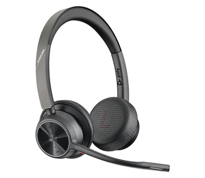 Poly Voyager 4320 Microsoft Teams Certified Headset +BT700 dongle +Charging Stand Sans fil Arceau Appels/Musique USB Type-A Bluetooth Socle de chargement Noir - Image 2