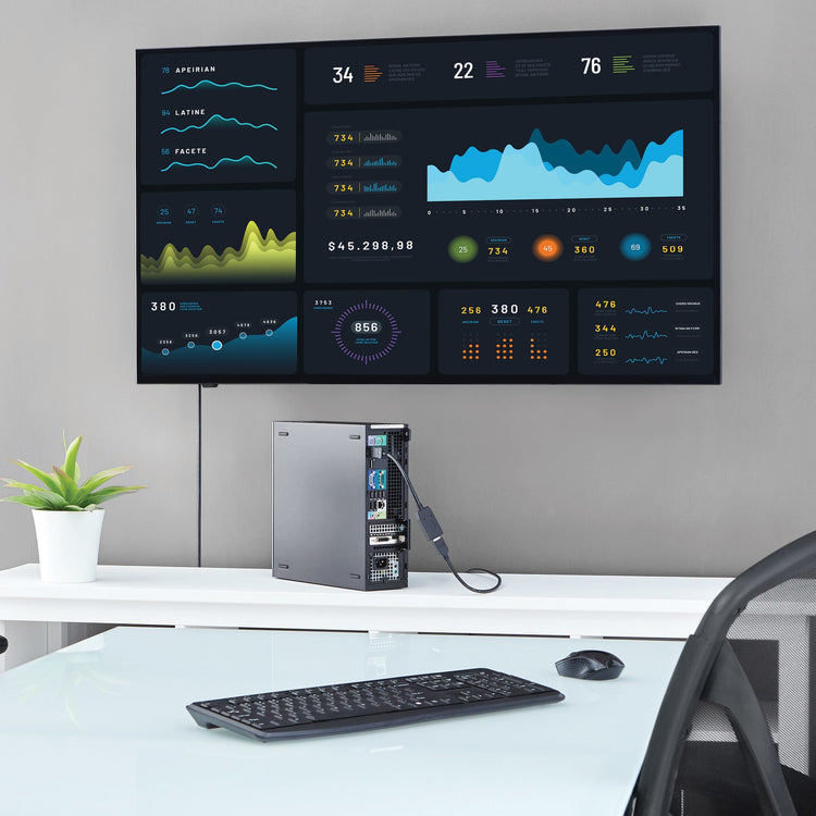 StarTech.com DP2HDMI câble vidéo et adaptateur 0,24 m HDMI Type A (Standard) Noir - Image 3