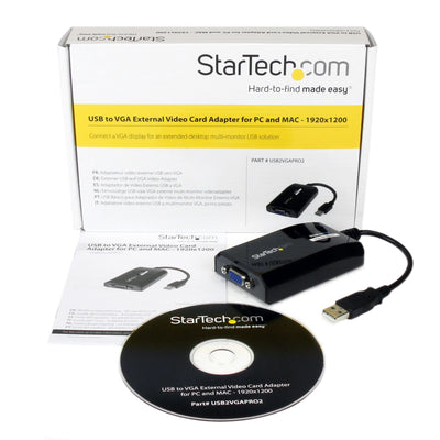 StarTech.com USB2VGAPRO2 adaptateur graphique USB 1920 x 1200 pixels Noir - Image 4