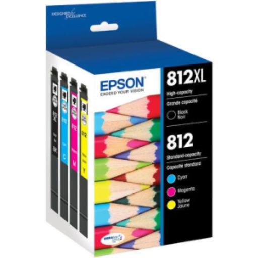 EPSON T812XL (T812XL-BCS) Black and Color Original Inkjet Cartridge