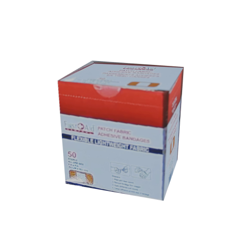 FIRST AID CENTRAL Fabric Patch Adhesive Bandages, 2"x4", 50/pack (500036)