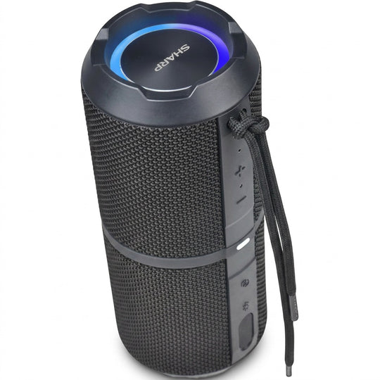 Sharp GX-BT290-BK Portable Bluetooth Speaker - IP67 Waterproof & RGB Lights