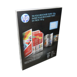HP TRIFOLD BROCHURE PAPER 150 SHEETS BRIGHT GLOSSY (Q6612A)