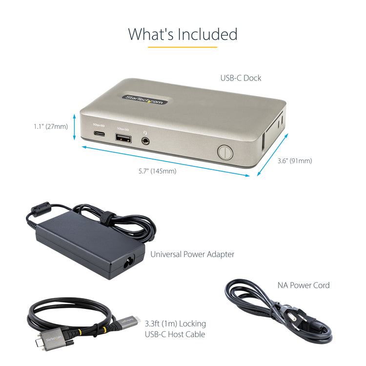StarTech.com DKM30CHDPD station d'accueil Avec fil USB 3.2 Gen 1 (3.1 Gen 1) Type-C Gris - Image 13
