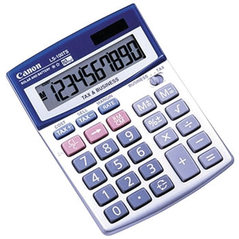 Canon LS-100TS calculatrice Bureau Calculatrice basique Bleu, Blanc