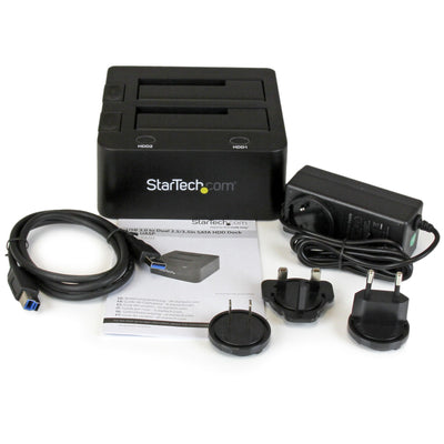 StarTech.com SDOCK2U33 Station d'accueil de disques de stockage USB 3.2 Gen 1 (3.1 Gen 1) Type-B Noir - Image 8