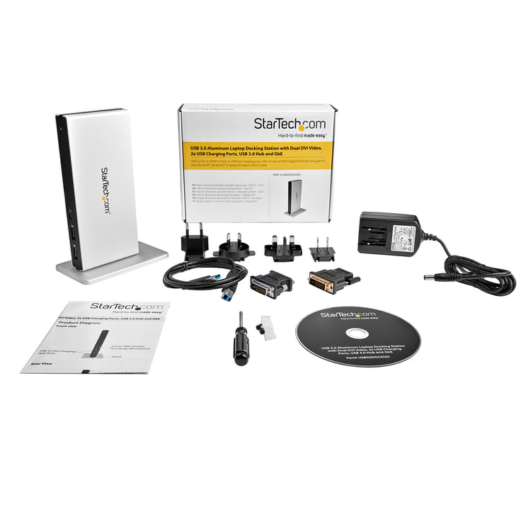 StarTech.com USB3SDOCKDD station d'accueil Avec fil USB 3.2 Gen 1 (3.1 Gen 1) Type-B Noir, Argent - Image 7