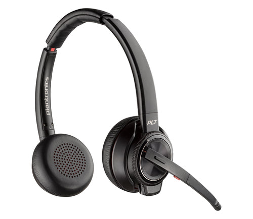 Poly Savi 8220 UC Microsoft Teams Certified DECT 1920-1930 MHz USB-A Headset Sans fil Arceau Bureau/Centre d'appels Bluetooth Socle de chargement Noir - Image 1