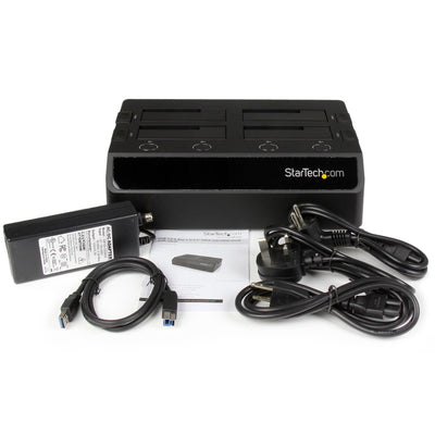 StarTech.com SDOCK4U33 Station d'accueil de disques de stockage USB 3.2 Gen 1 (3.1 Gen 1) Type-B Noir - Image 6