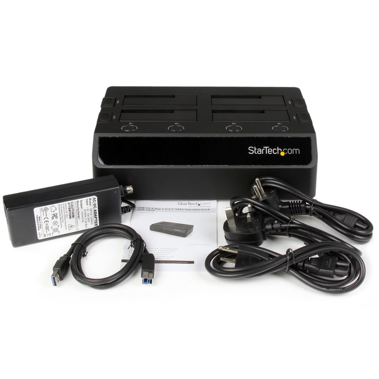 StarTech.com SDOCK4U33 Station d'accueil de disques de stockage USB 3.2 Gen 1 (3.1 Gen 1) Type-B Noir - Image 6