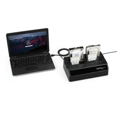 StarTech.com SDOCK4U33 Station d'accueil de disques de stockage USB 3.2 Gen 1 (3.1 Gen 1) Type-B Noir - Image 5