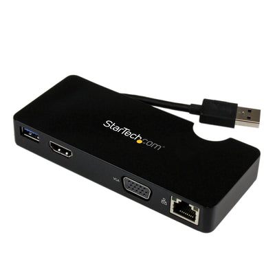 StarTech.com USB3SMDOCKHV station d'accueil Avec fil USB 3.2 Gen 1 (3.1 Gen 1) Type-A Noir - Image 1