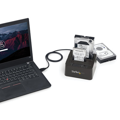 StarTech.com SDOCK2U313 Station d'accueil de disques de stockage USB 3.2 Gen 2 (3.1 Gen 2) Type micro-B Noir - Image 4