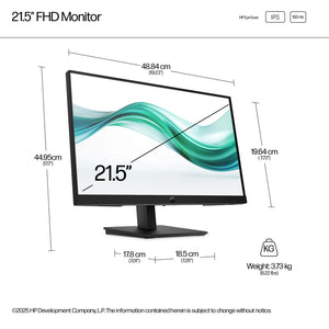 HP Series 3 Pro 21.5 inch FHD Monitor - 322ph écran plat de PC 54,6 cm (21.5") 1920 x 1080 pixels Full HD LCD Noir - Image 8