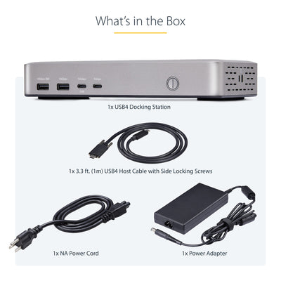 StarTech.com 155NA-USB4-DOCK station d'accueil Avec fil Argent - Image 9