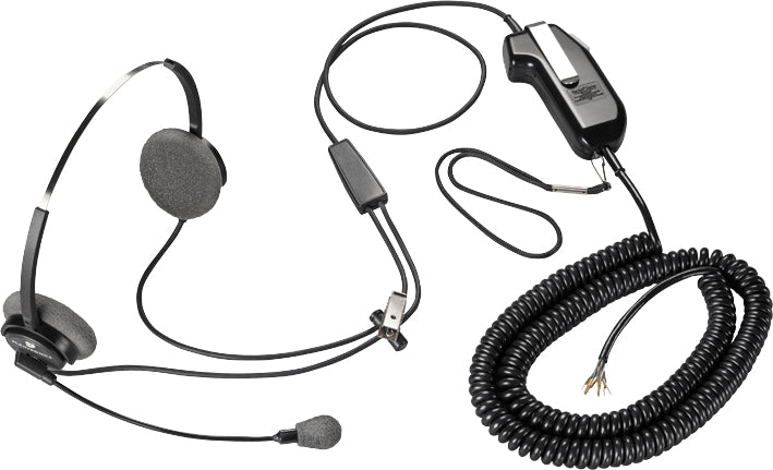 Poly SDS 1031-15 Supraplus Dynamic PTT TA6 QD to LEMO FFP.2S.310 TAA Casque Avec fil À la main Contrôle de l’aviation/du trafic aérien Noir