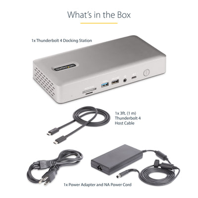 StarTech.com 132N-TB4USB4DOCK station d'accueil Avec fil Thunderbolt 4 Gris - Image 17