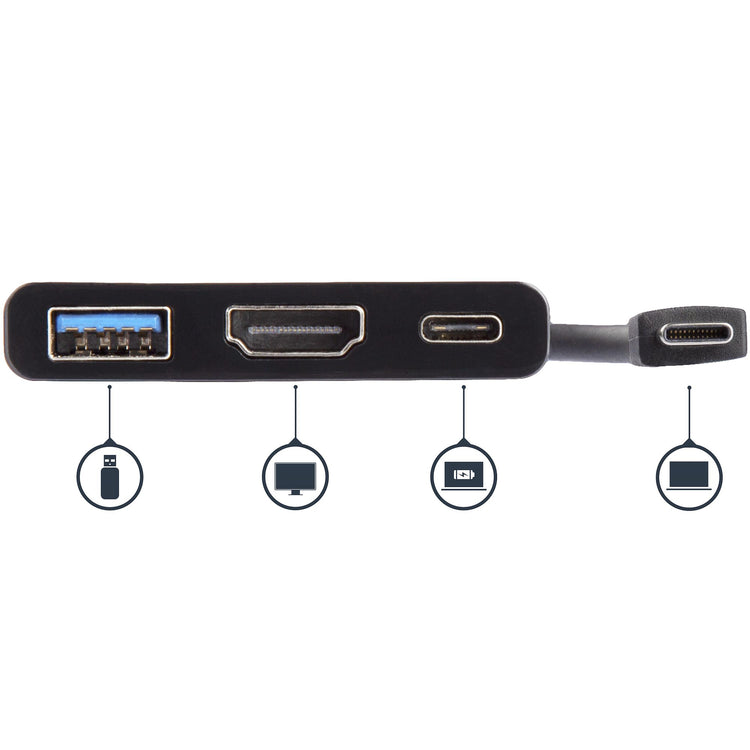 StarTech.com CDP2HDUACP station d'accueil Avec fil USB 3.2 Gen 1 (3.1 Gen 1) Type-C Noir - Image 4