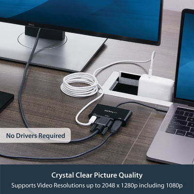 StarTech.com CDP2VGAUACP station d'accueil Avec fil USB 3.2 Gen 1 (3.1 Gen 1) Type-C Noir - Image 9