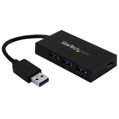 StarTech.com HB30A3A1CSFS hub & concentrateur USB 3.2 Gen 1 (3.1 Gen 1) Type-A 5000 Mbit/s Noir - Image 1