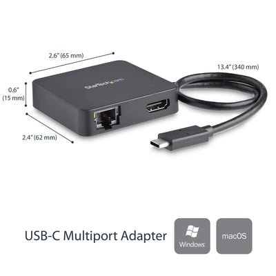 StarTech.com DKT30CHD station d'accueil Avec fil USB 3.2 Gen 1 (3.1 Gen 1) Type-C Noir - Image 2