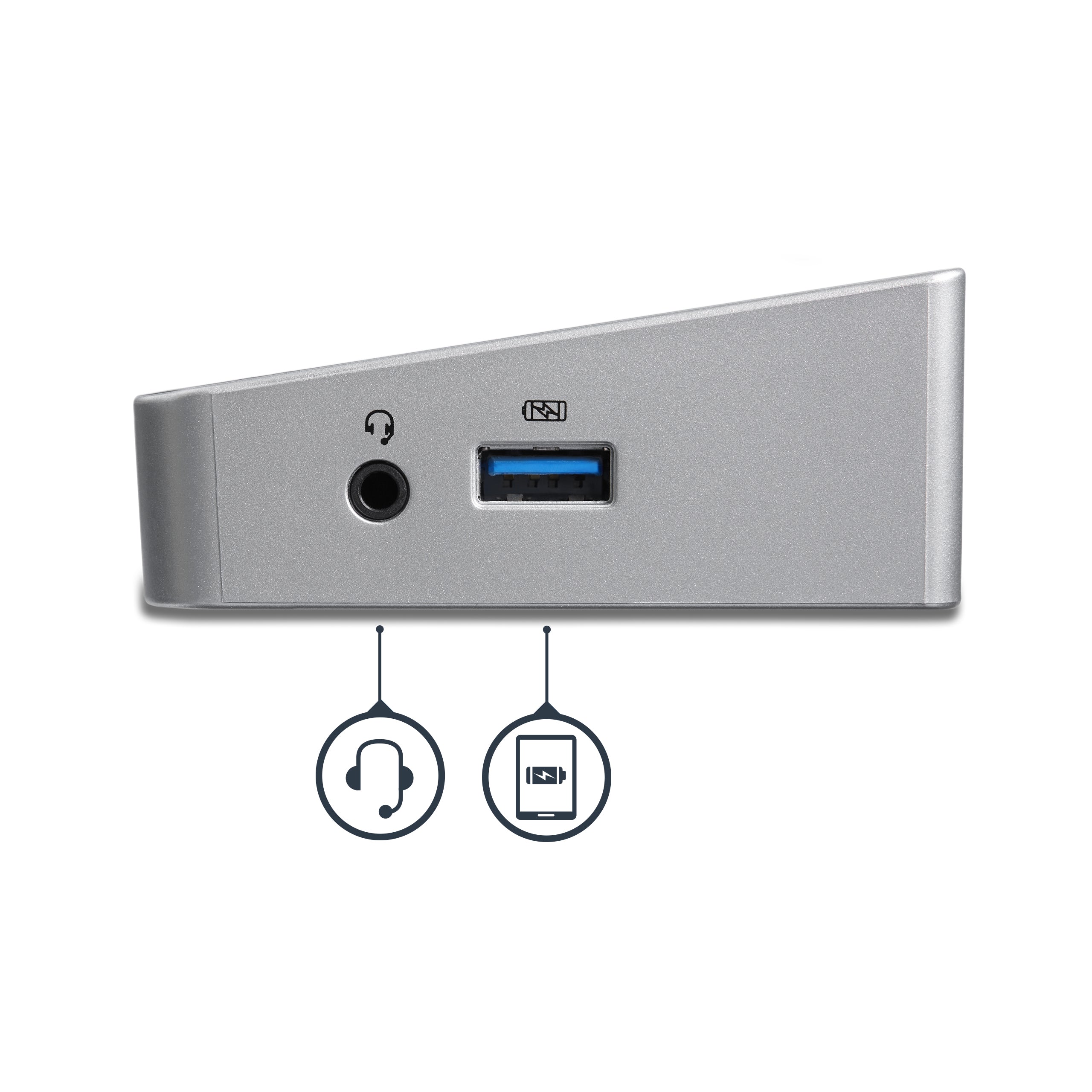 StarTech.com DK30CH2DPPD station d'accueil Avec fil USB 3.2 Gen 1 (3.1 Gen 1) Type-C Noir, Argent - Image 3