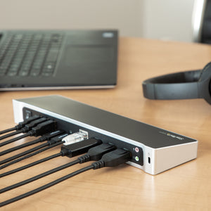StarTech.com DK30CH2DPPD station d'accueil Avec fil USB 3.2 Gen 1 (3.1 Gen 1) Type-C Noir, Argent - Image 5