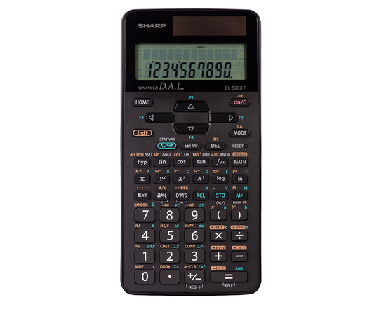 SHARP EL520XTBK 420 Functions 12-Digit Scientific Calculator