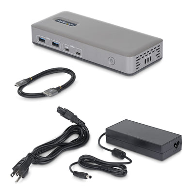 StarTech.com 201N-USBC-DOCK station d'accueil Avec fil USB 3.2 Gen 2 (3.1 Gen 2) Type-C Gris - Image 2
