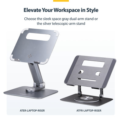 StarTech.com ATFR-LAPTOP-RISER Support de livres Supports de Laptop Argent - Image 14