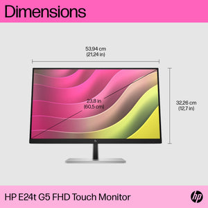 HP E24t G5 FHD Touch Monitor écran plat de PC 60,5 cm (23.8") 1920 x 1080 pixels Full HD LCD Noir - Image 5