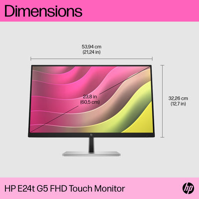 HP E24t G5 FHD Touch Monitor écran plat de PC 60,5 cm (23.8") 1920 x 1080 pixels Full HD LCD Noir - Image 5