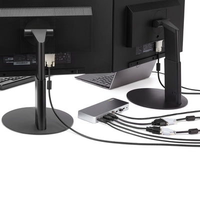 StarTech.com MST30C2HHPD station d'accueil Avec fil USB 3.2 Gen 1 (3.1 Gen 1) Type-C Noir, Argent - Image 5